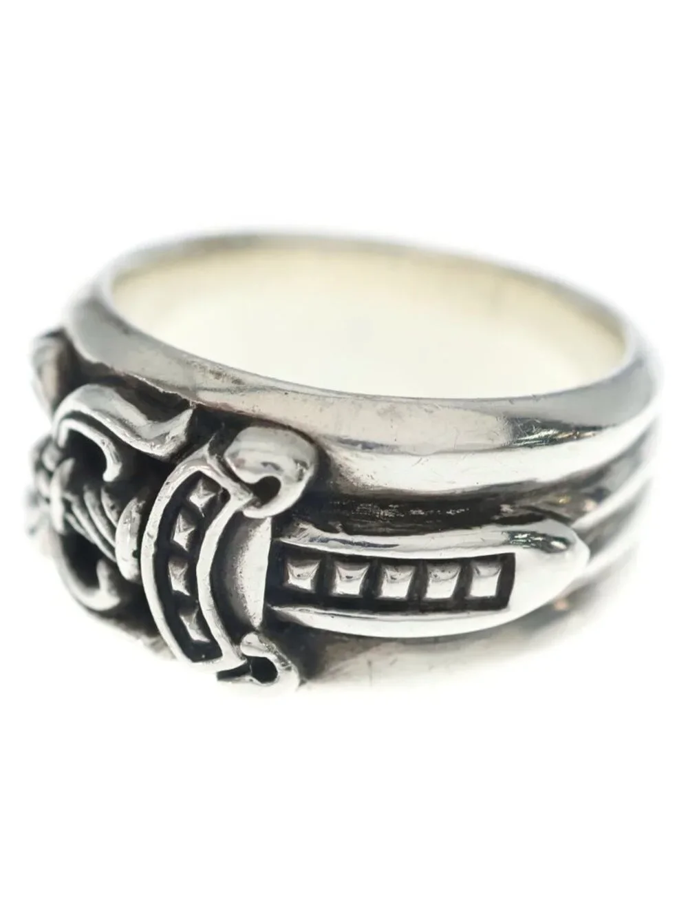 Chrome Hearts Dagger Ring Silver